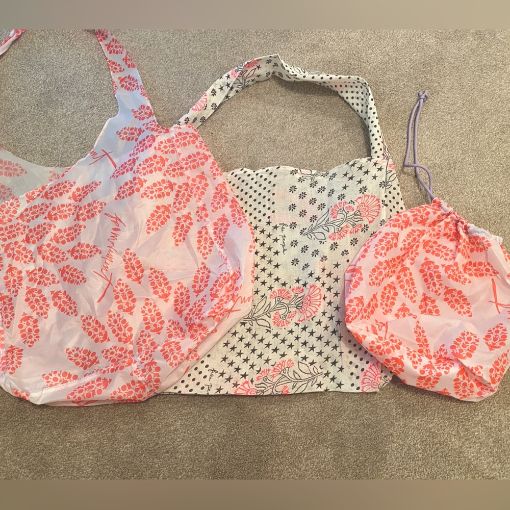 Free People & FP Movement Reusable Shopping Bags - Set of 3, Tote and Drawstring